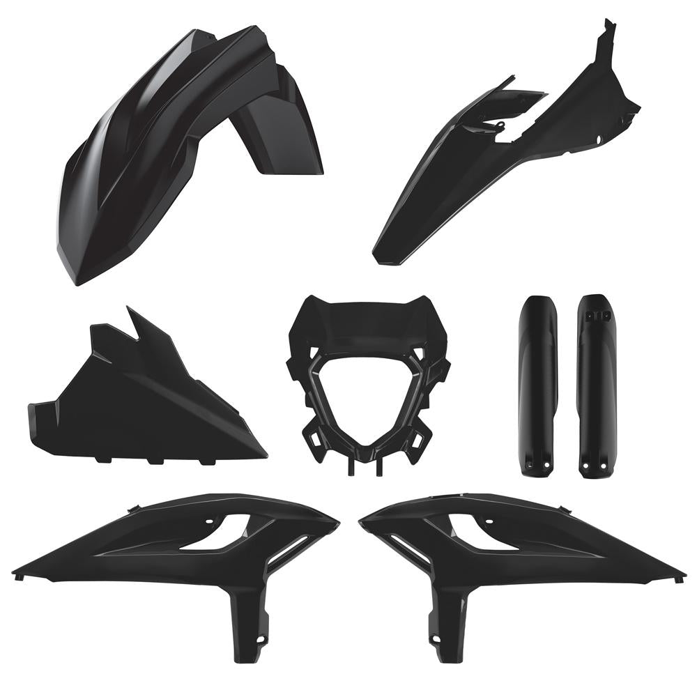 Polisport Plastics Kit For Beta RR & X-Pro 125/250/300/350/480 2025-2026 Black
