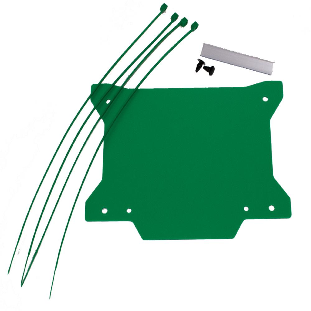 Apico Front Number Board Plastic With Window New X Shape Green