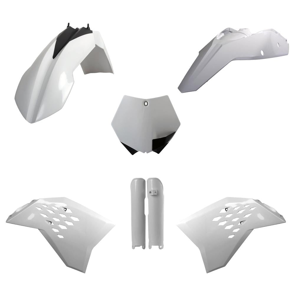 Polisport Plastics Kit For KTM SX 125/250 & SXF250 2007-2010 White