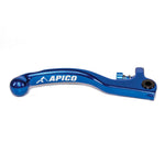 Apico Elite Brake Lever For AJP 2 Hole Trials Applications Blue Short