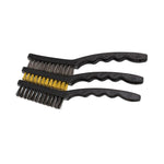 Apico Workshop 3 Piece Cleaning Brush Set - X1 Nylon, X1 Brass, X1 Steel