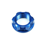 Apico Steering Stem Nut For Honda CR/CRF/XR/XL, Suzuki RM/RMZ, Yamaha YZ/YZF/WRF Blue