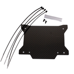 Apico Front Number Board Plastic With Window New X Shape Carbon Look