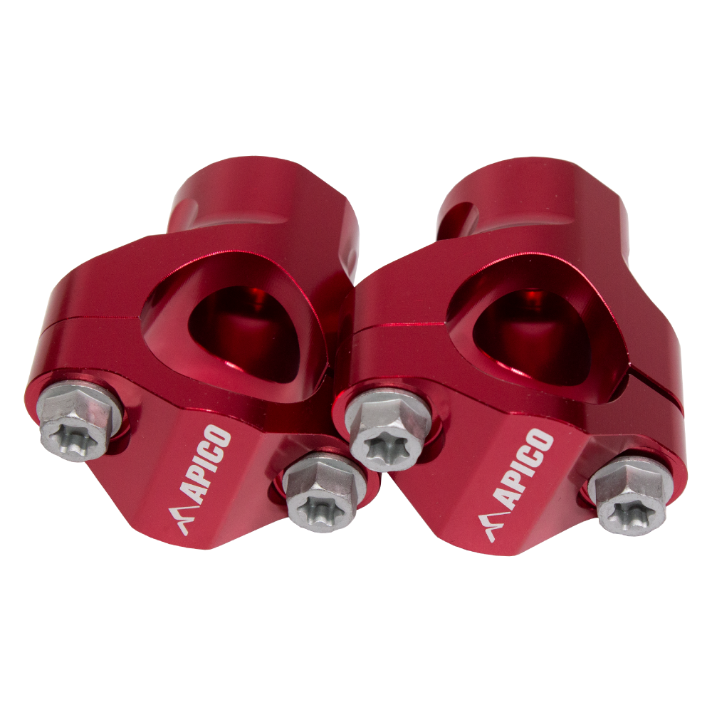 Apico Handlebar Mount Kit 28.6 For KTM SX/SXF 125-450 2017-2022, Husqvarna TC/FC 125-450 2017-2022, Gas Gas MC/MC-F 2021-2023 Red