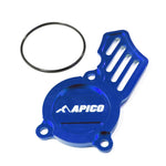 Apico Oil Pump Cover For KTM SXF 250/350/450 & Husqvarna FC 250/350/450 2016-2023, EXC-F/FE 250/350 2017-2023, Gas Gas MC-F/EC-F 250/350 2021-2023 Blue