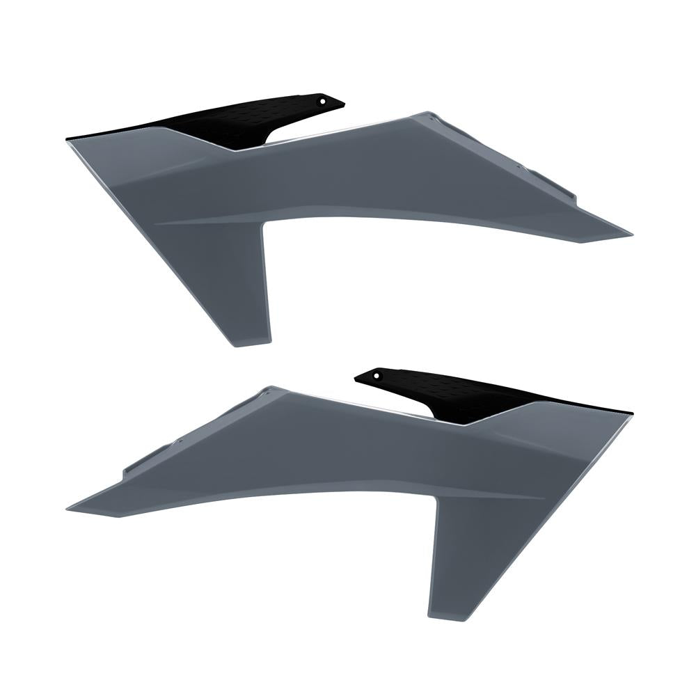 Polisport Radiator Scoops For KTM SX/SXF 2023-2025, EXC/EXC-F 2024-2025 Black/grey