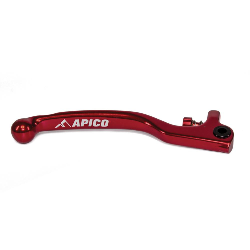 Apico Elite Brake Lever For AJP 2 Hole Trials Applications Red Long