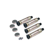 Oxford Pack of 4 Ground Plugs Bolts 6mm Ball Bearings & Caps For Gr