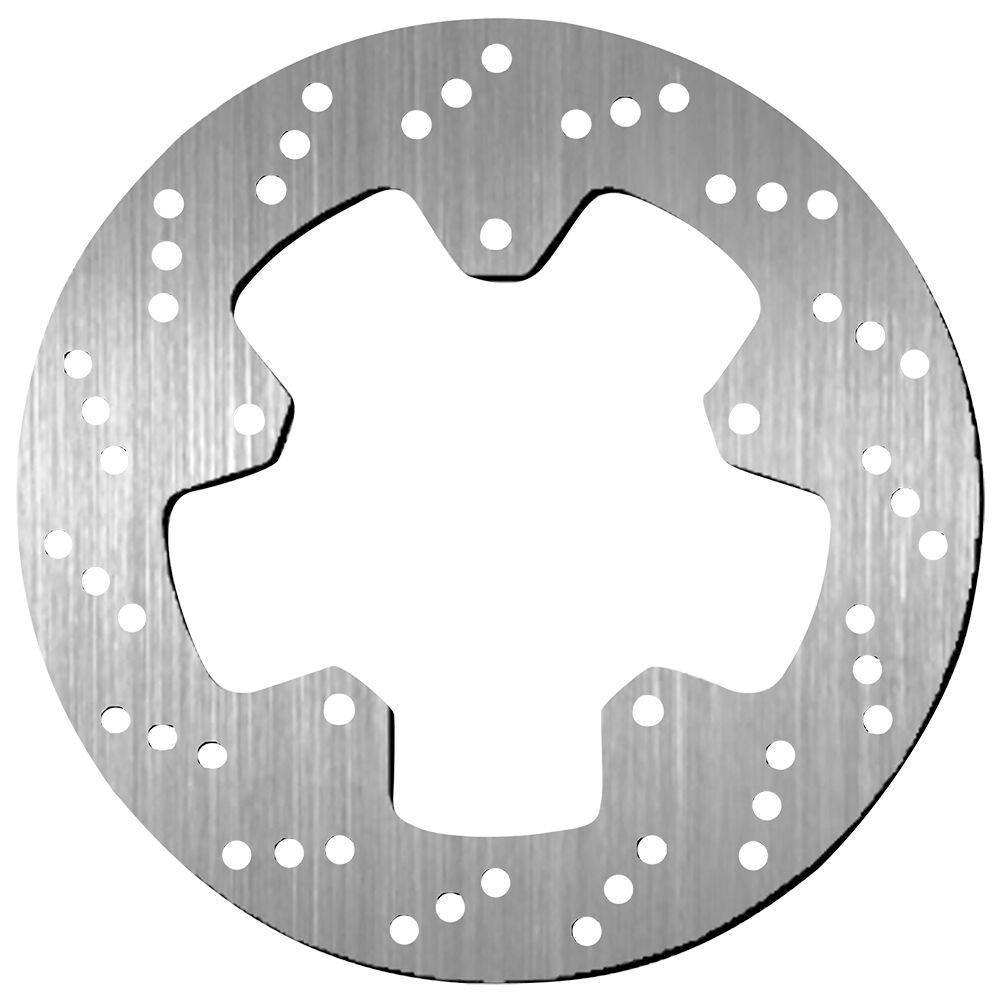 SBS Standard Round Front Left Brake Disc For Adiva AD 250 2007 - Silver