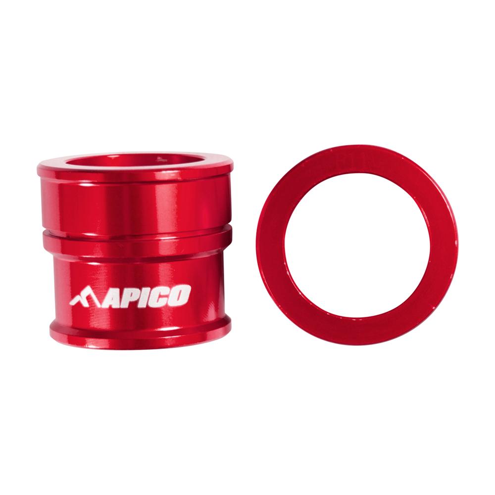 Apico Front Wheel Spacers For Suzuki RMZ 250/450 2007-2022 Red