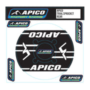 Apico Apico Trials Rear Sprocket Sticker 41T-42T Black