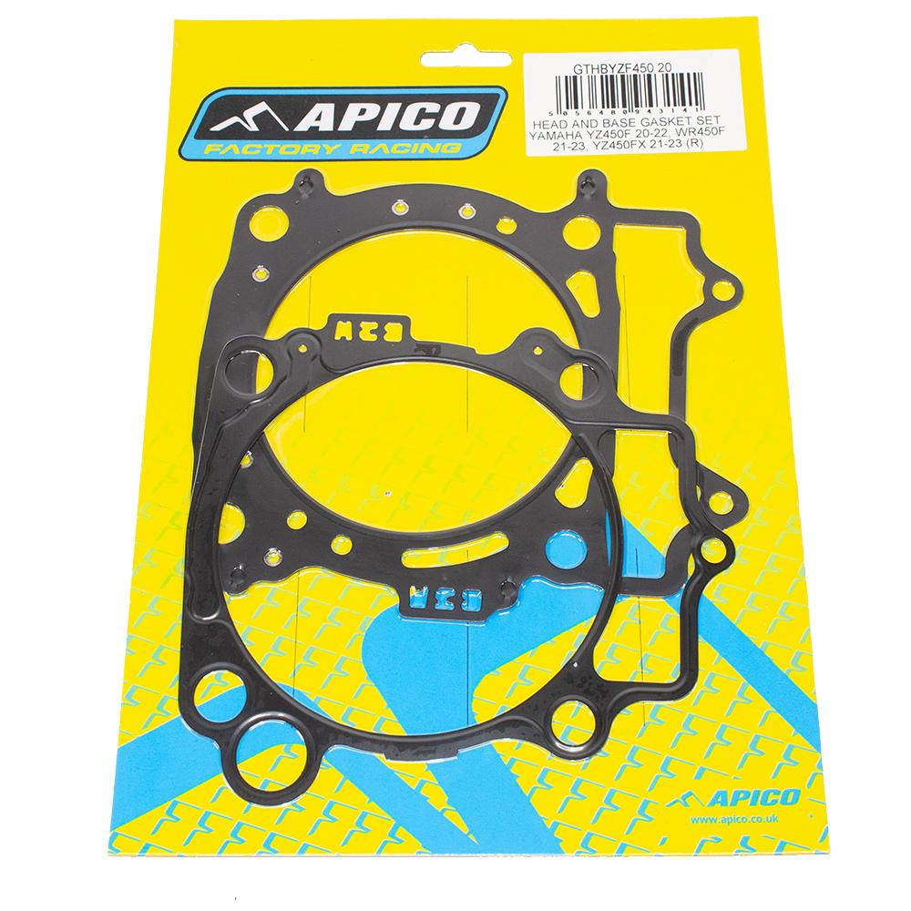 Apico Head & Base Gasket Set For Yamaha YZF450 2020-2022, WRF450 2021-2023, YZF450X 2021-2023