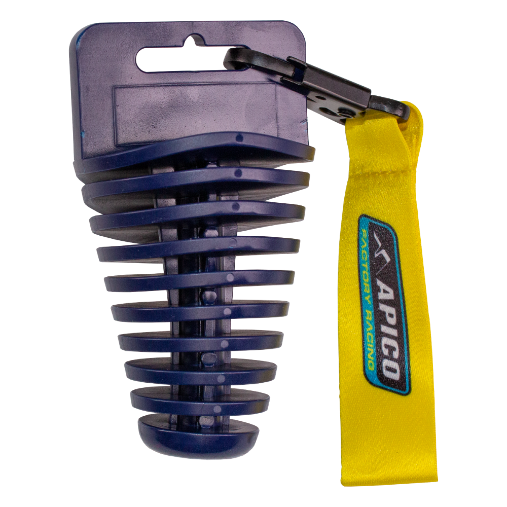 Apico 4 Stroke Exhaust Plug With Lanyard Dark Blue