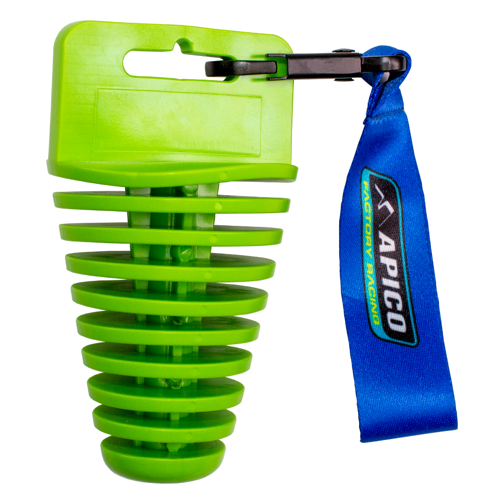 Apico 4 Stroke Exhaust Plug With Lanyard Green