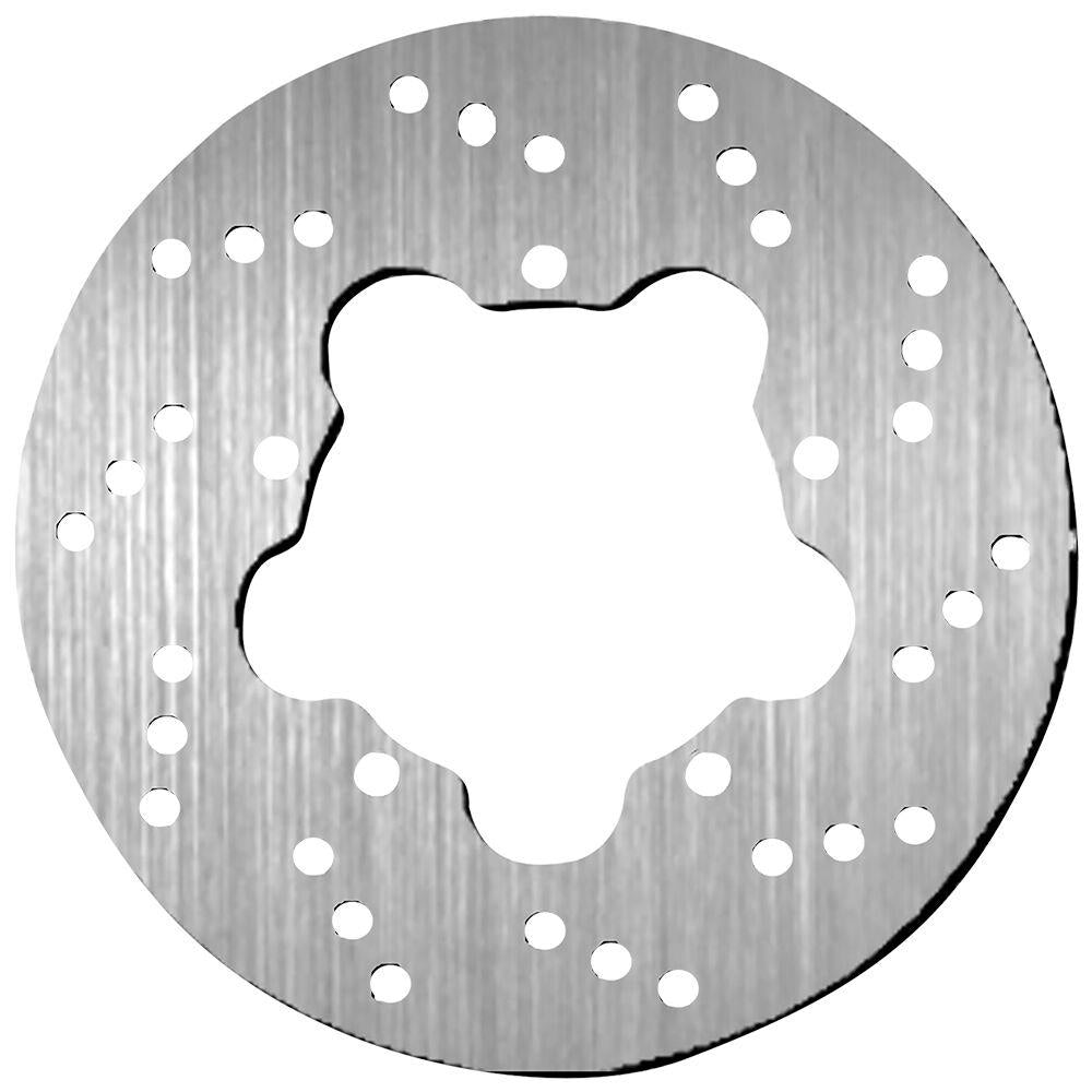 SBS Standard Round Front Left Brake Disc For Derbi Boulevard 50 2010-2017 - Silver