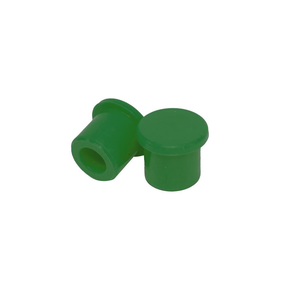 Apico Silicone Push On Trials Valve Caps - Set Of 2 Green