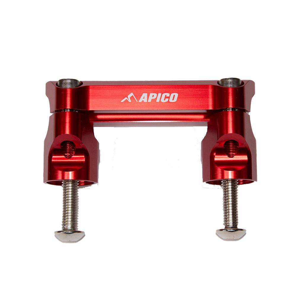 Apico Handlebar Mount Kit 28.6 For KTM/Husqvarna SX/SXF/TC/FC 125-450 2023-2025, Gas Gas MC 250/450F 2023-2025 Factory Red
