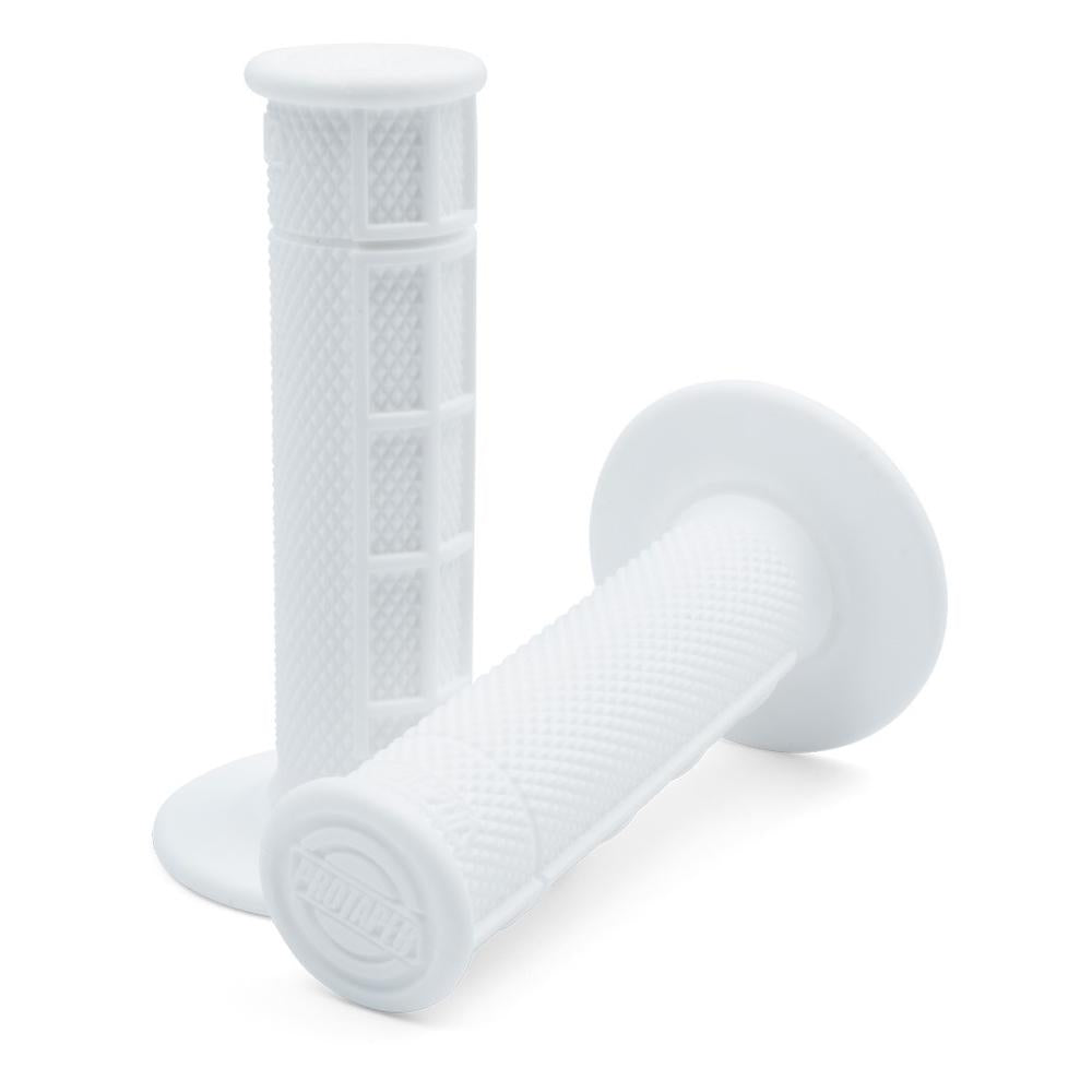 Pro Taper Single Density Race Cut Half Waffle Synergy Grips White