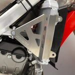 Works Connection Radiator Braces For Honda CRF 250/450R 2025 Silver