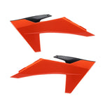 Polisport Radiator Scoops For KTM SX/SXF 2023-2025, EXC/EXC-F 2024-2025 Black/Orange