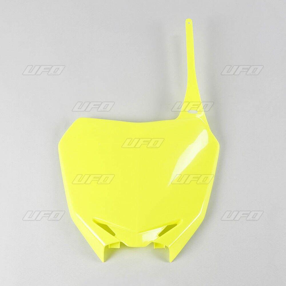 UFO Front Number Board For Suzuki RMZ250 2010-2025 - Fluorescent Yellow