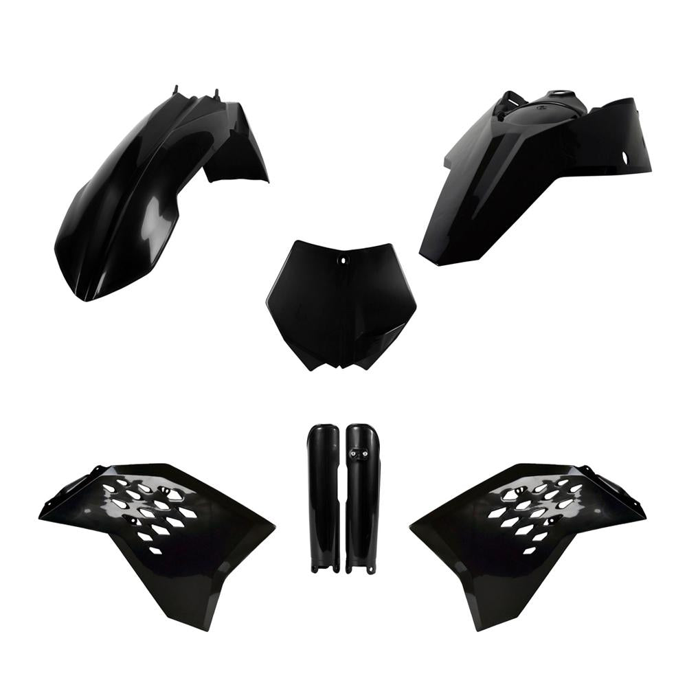 Polisport Plastics Kit For KTM SX 125/250 & SXF 250/350/450 2007 Black