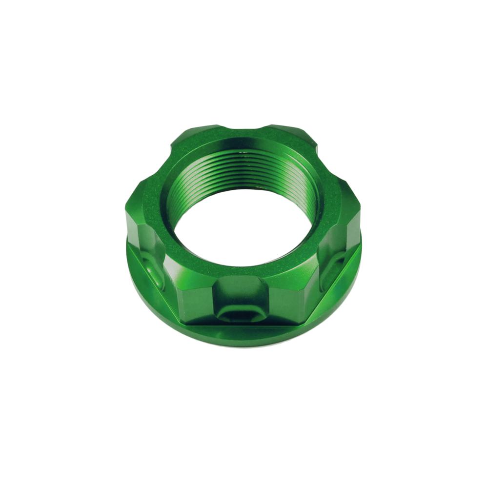 Apico Small Steering Stem Nut For Yamaha YZ65 2018-2026, YZ85 2002-2026, Kawasaki KX65 2000-2026, KX 125/250 1988-1991 Green