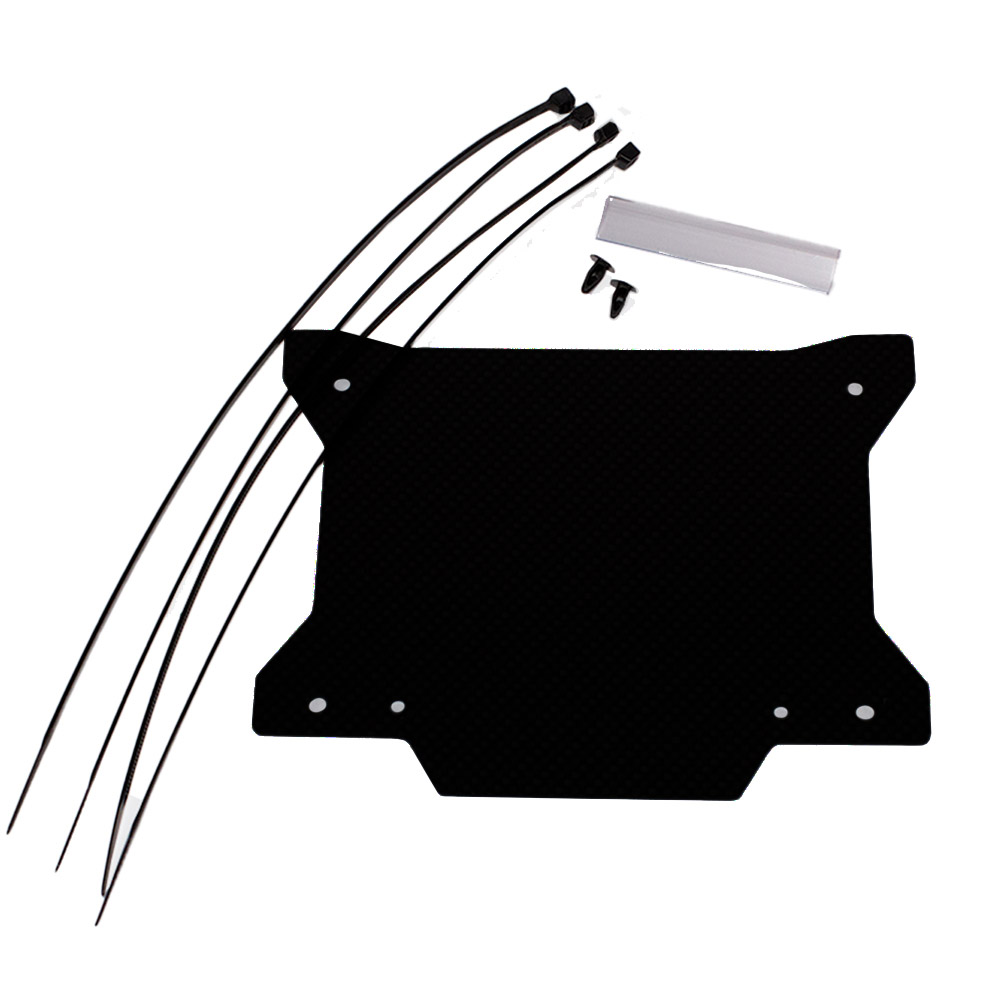 Apico Front Number Board Plastic With Window New X Shape Black