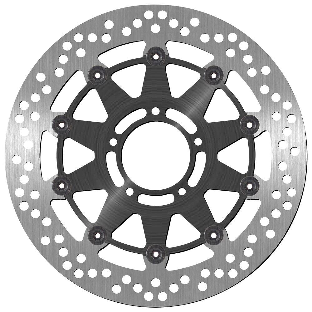 SBS Stainless Steel Front Brake Disc For Ducati Hypermotard 1100 2007-2009 - Black/Silver