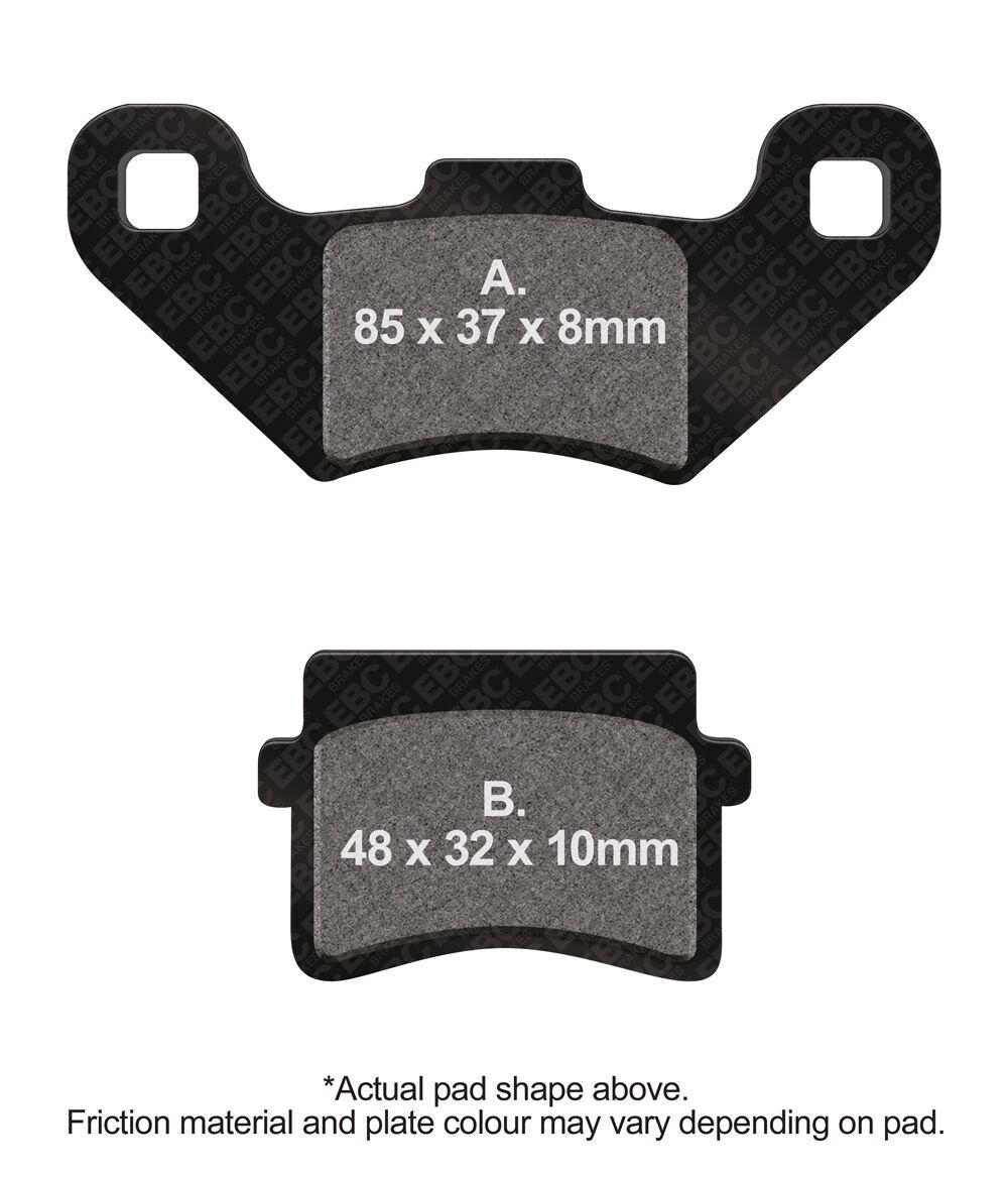 EBC SFAC Carbon Series Scooter Brake Pads For Mh MH10 50 ECO Urbanbike 2012-2013 Front