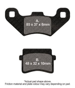 EBC SFAC Carbon Series Scooter Brake Pads For Mh MH10 50 ECO Urbanbike 2012-2013 Front