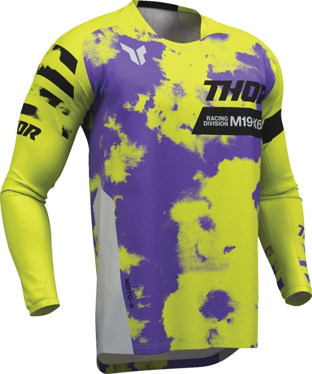 Thor Launchmode Bleach Jersey - Acid/Black/Grey/Purple