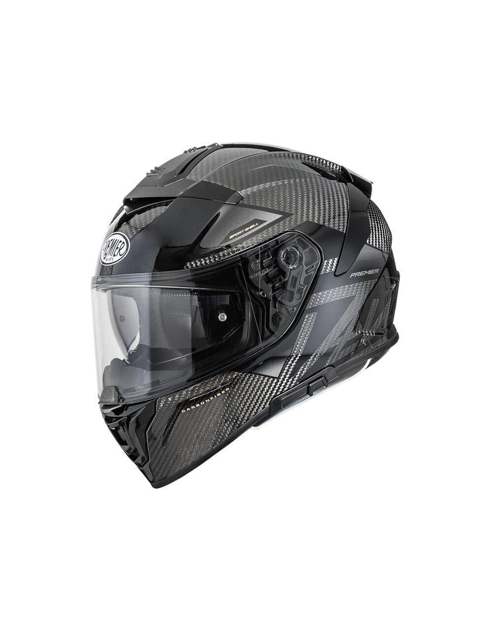 Premier Devil Carbon MN Helmet - Black/Grey