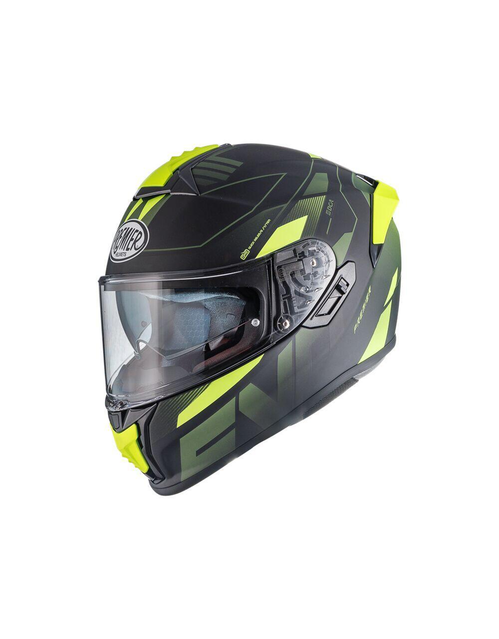 Premier Evoluzione PR Helmet - Black/Fluorescent Yellow