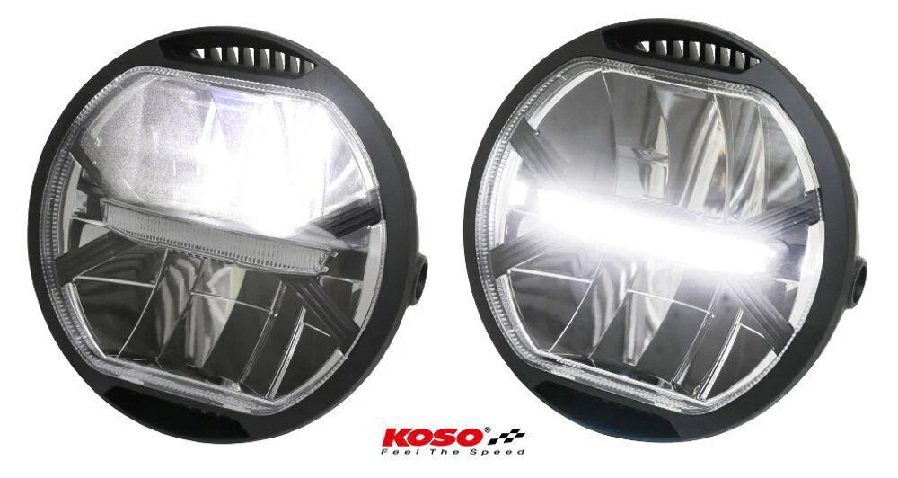 Koso Universal LED Headlight Clear