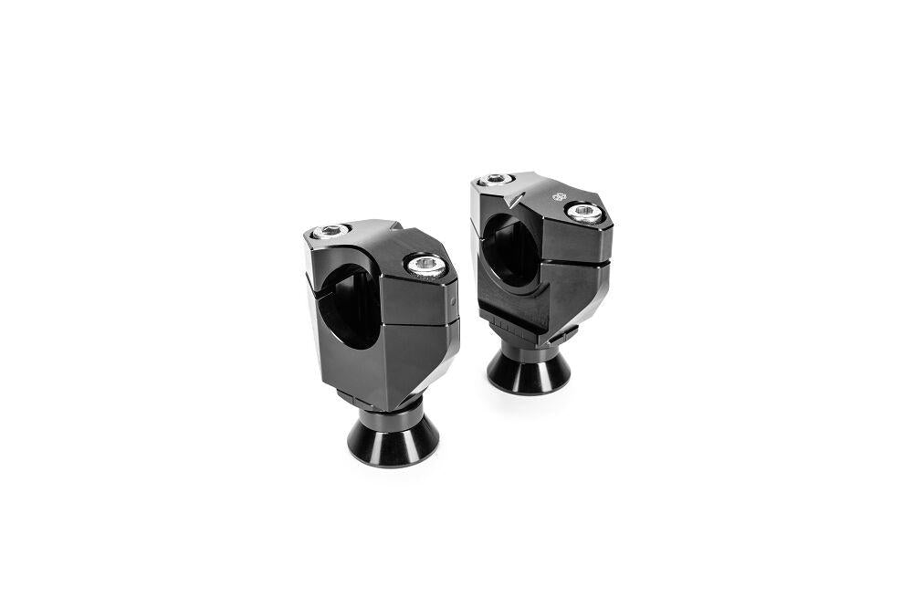 Gilles 2D.GT Handlebar Risers For Suzuki DL 1050 ABS 2020-2024 - Black