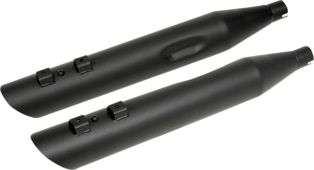 Drag Specialties Slashdown Silencers For Harley Davidson FLHR 1340 1995-1998 - Black