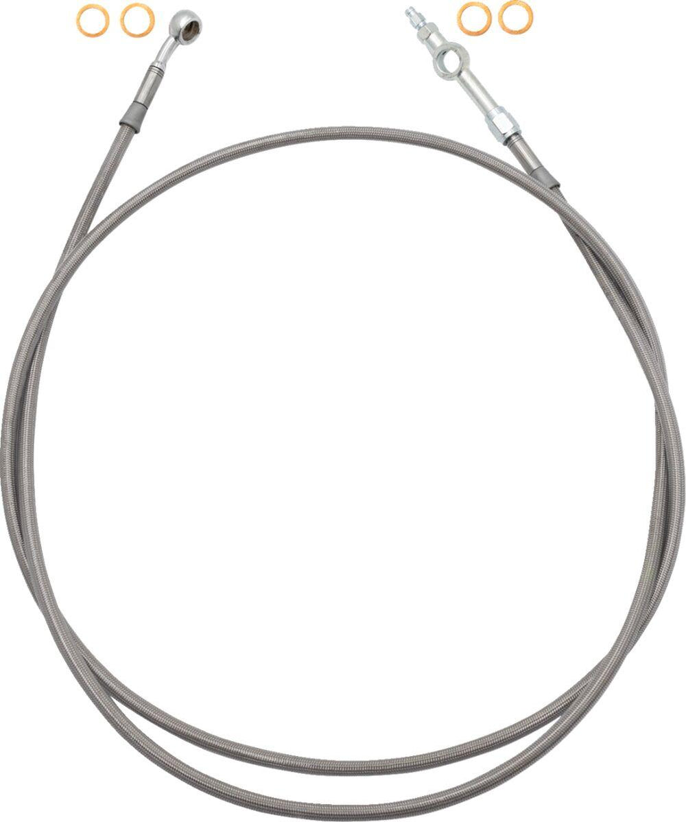 Fat Baggers Inc. EZ Install Brake Hose For Harley Davidson FLHR1584 2008-2009 - Stainless Steel 157.5cm