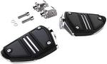 Ciro Twin Rail Foot Rests For Harley Davidson FLDE 1750 ABS 2018-2020 - Chrome