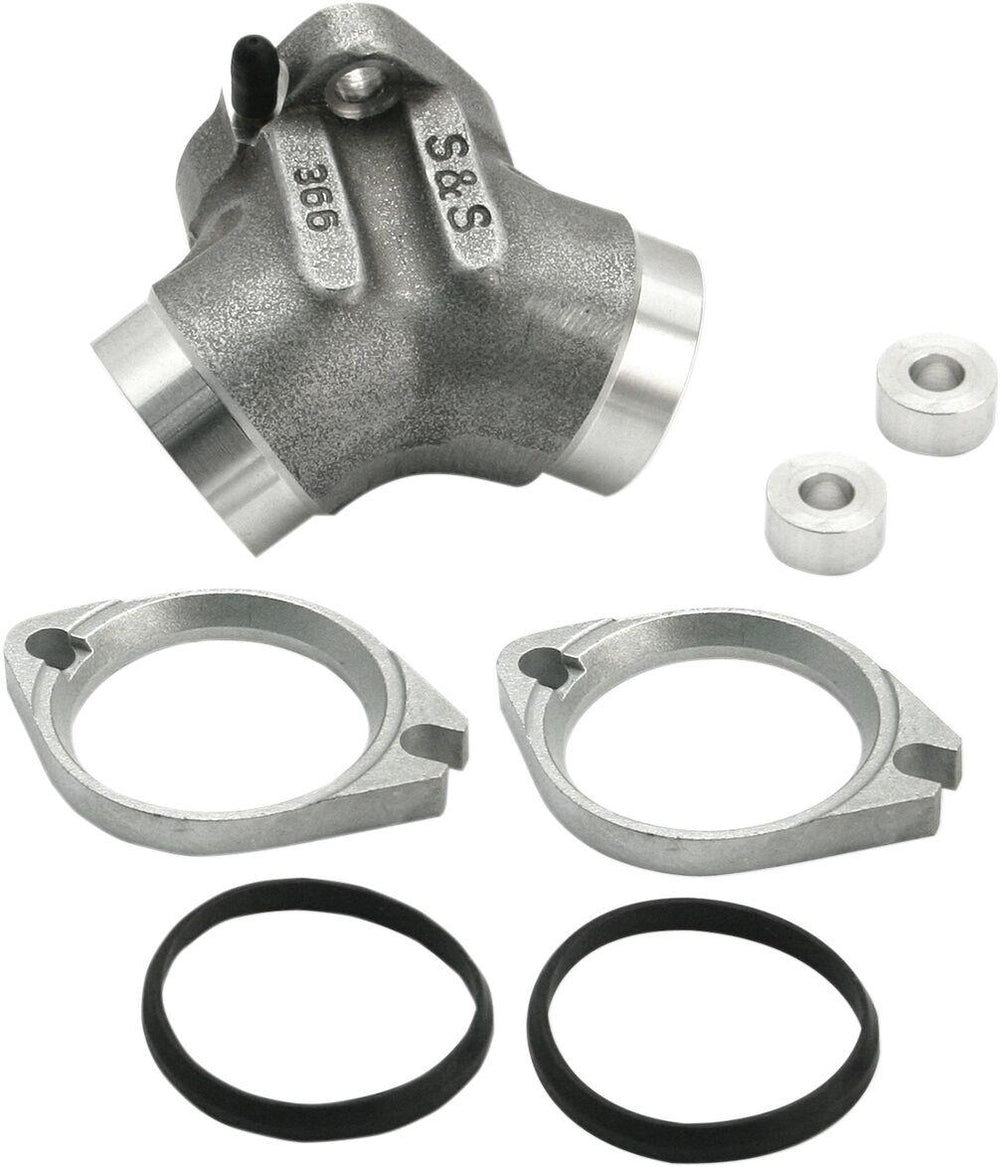 S&S Cycle Manifold Conversion Kit For Harley Davidson XL 1200 C 1996-2003 - Silver