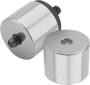 Pro-One Oil Tank Mount Stud Covers For Harley Davidson FLST 1340 1989-1990 - Chrome