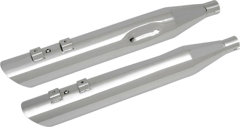 Drag Specialties Slashdown Silencers For Harley Davidson FLHR 1340 1995-1998 88.9 mm - Chrome