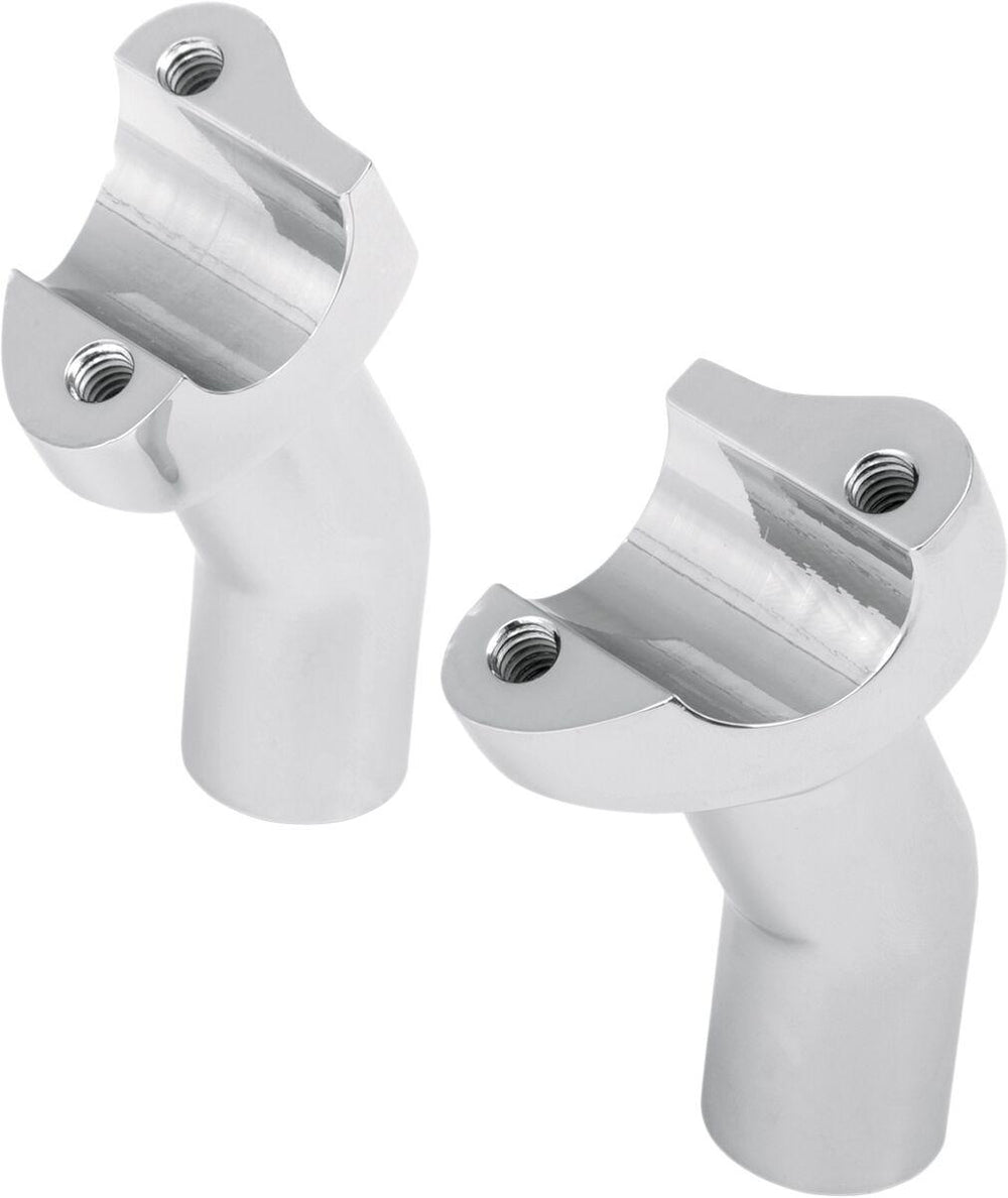 Drag Specialties Forged Aluminium Handlebar Riser 88.9 mm Rise - Chrome