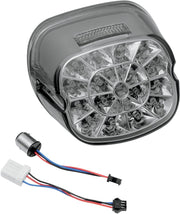 Drag Specialties Web LED Taillights With Top Tag Light For Harley Davidson FLHR 1450 1999-2003 Rear Smoke