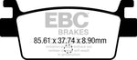 EBC SFAC Carbon Series Scooter Brake Pads For Kymco AK 550 I ABS 2017-2021 Rear