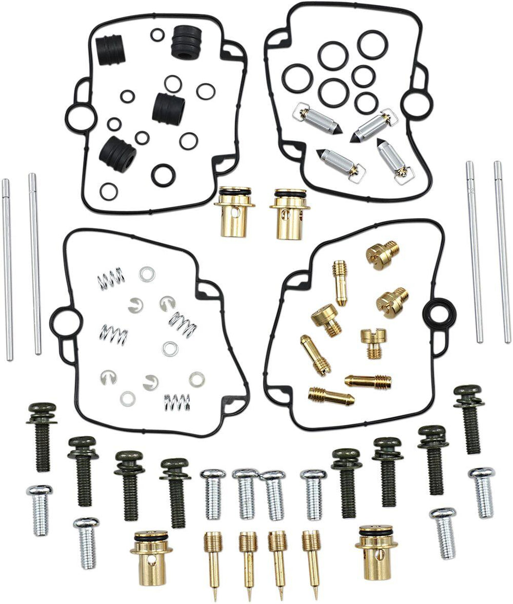 Parts Unlimited Carburettor Repair Kit For Suzuki GSX-R 1100 1993-1994 - Black Gold Silver