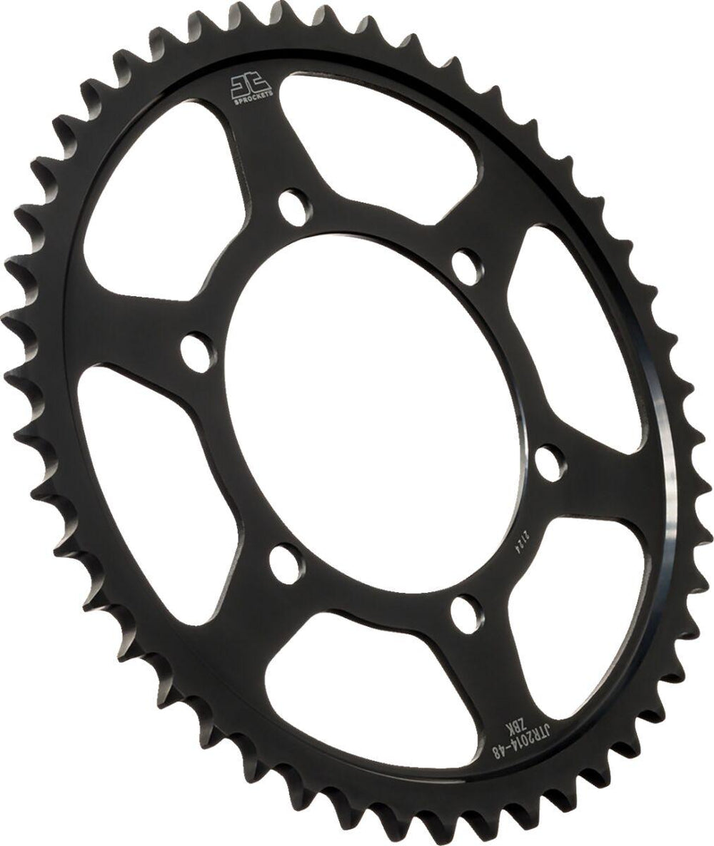 JT Steel Sprocket For Triumph Street Triple 765 R ABS 2018-2025 Rear 48T - Black/Zinc