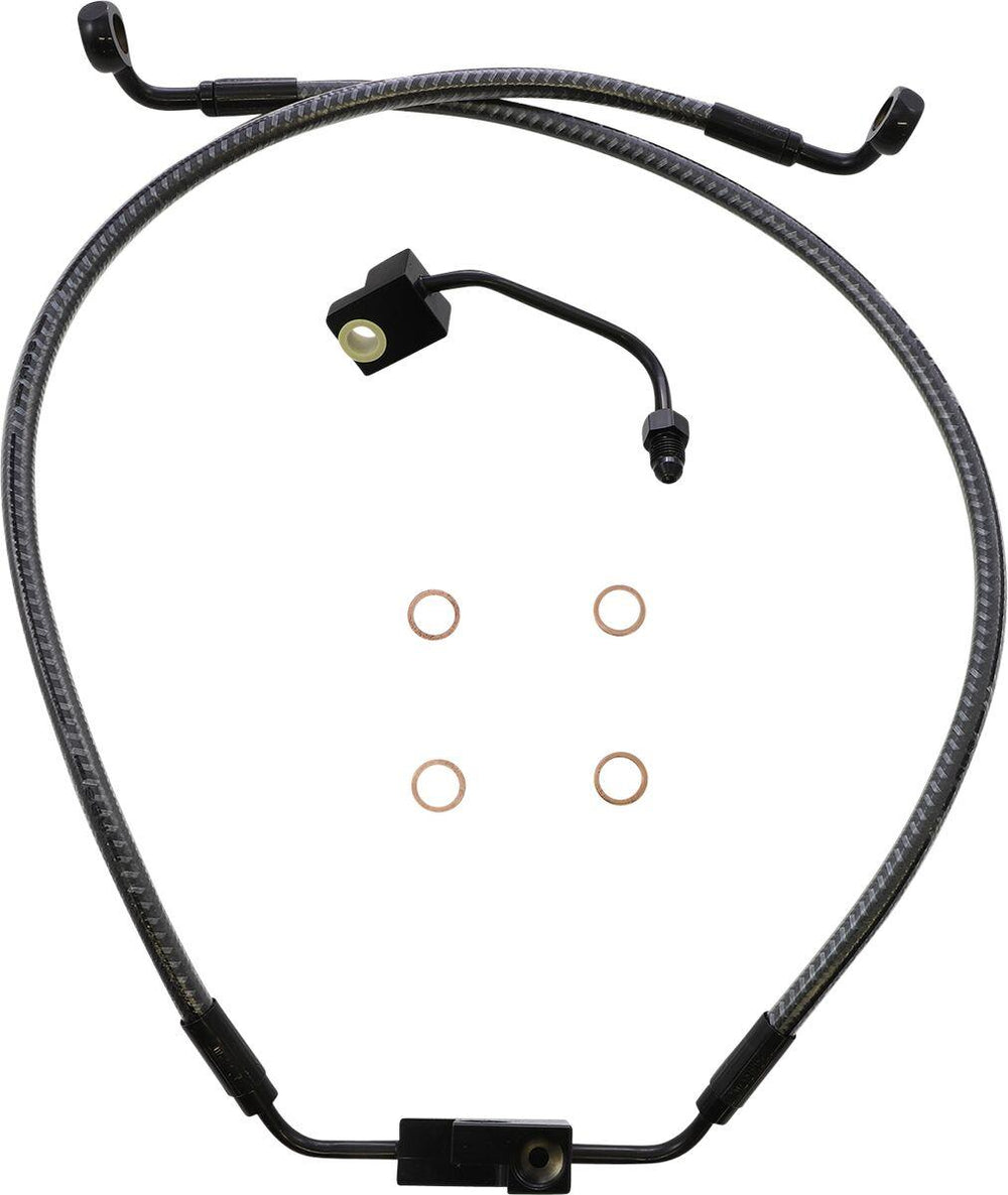 Magnum Shielding KarbonFibr Lower Brake Hose For Harley Davidson FXDF 1584 ABS 2012 Front/Lower