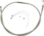 Magnum Shielding High-Efficiency  Stainless Clutch Cable For Harley Davidson FLHC 1750 2018-2022 174.5 cm (68-11 16") - Polished