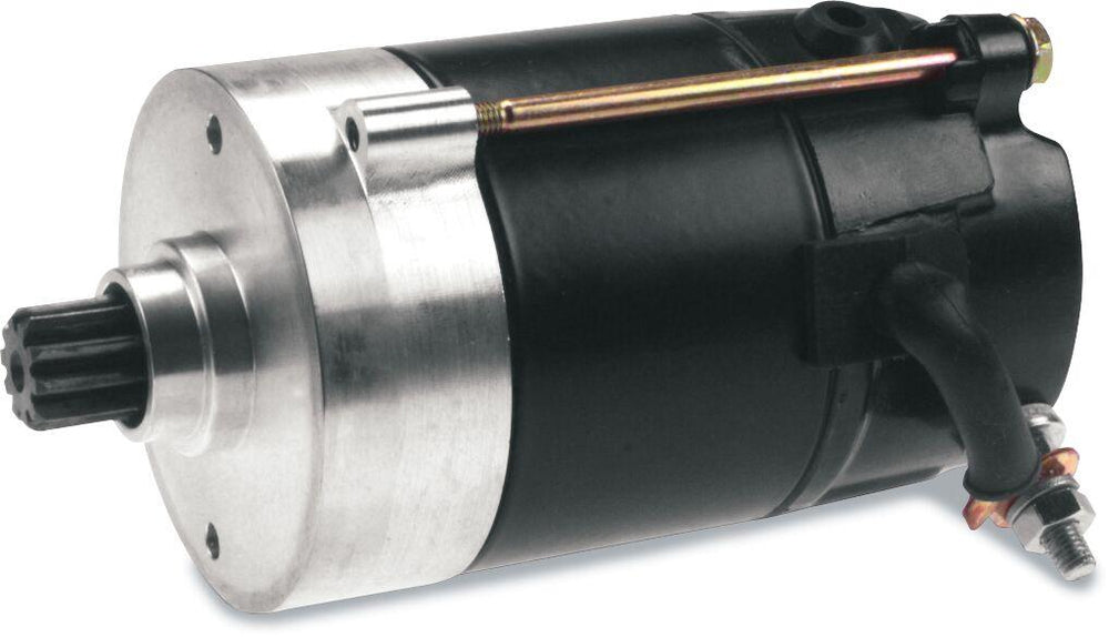 Drag Specialties 1.4kW Compact High-Performance Starter Motor For Harley Davidson FL 1200 1973-1977 - Black